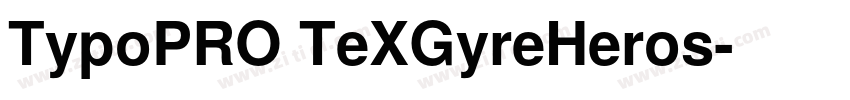 TypoPRO TeXGyreHeros字体转换
